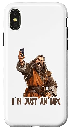 Carcasa para iPhone X/XS I´m just an NPC | Fantasy RPG Motivos | para LARP Carcasa para iPhone X/XS I´m just an NPC | Fantasy RPG Motivos | para LARP