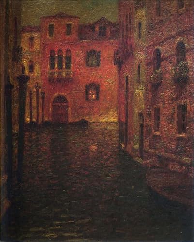 Impression toile le Rouge d'Henri Le Sidaner pour grand mur vide