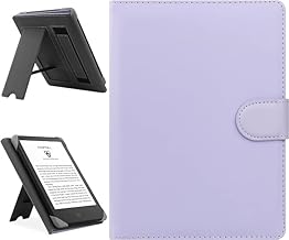 HoYiXi Universal Case Compatible with 6.8" Kindle Paperwhite /6" New Kindle 2022 & 2019 / Kobo Clara HD/Kobo Clara 2E Case Cover for 6-6.8'' Pocketbook/Tolino/Sony E-Book Reader, Purple.