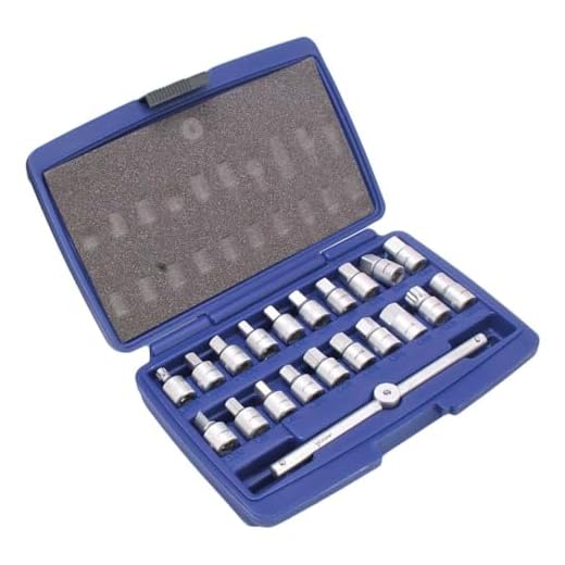 Ölwannen Steckschlüssel-Satz 21-tlg. Ölwannenschlüssel Ölablassschrauben
