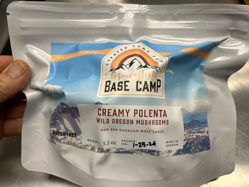 Saucefly Basecamp Wild Mushrooms and Organic Creamy Polenta with Oaxacan Red Mole