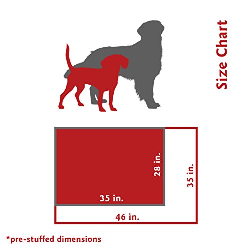 Image of Majestic Pet Rectangle Medium Dog Bed - Non-Slip Washable Comfy Crate Pillow for Sleeping - Kennel Bed for Medium Breed, 35 x 28 Inch, Links Purple
