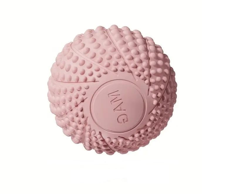 Image of Massage Balls | Muscle Roller Lacrosse Balls for Plantar Fasciitis Back Shoulder Pain Relief Foot Muscles, Trigger Point Yoga, Deep Tissue, Stress Reflexology (Pink- Pack of 1)