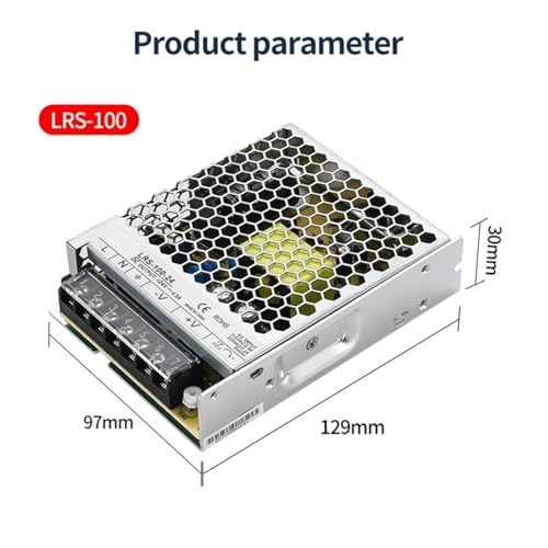 Alimentation à découpage LRS-100 5V 100W transformateur ca cc monosource boîtier - 3