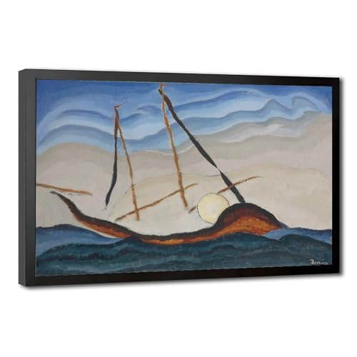 Affiche Arthur Dove Bateau Traversant l'Entrée : Cadre pour Mur Vide