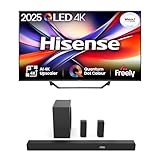 Hisense TV & Soundbar Bundle: 43A7QTUK QLED TV plus the AX5100Q Soundbar – small size, big sound, and brilliant 4K clarity