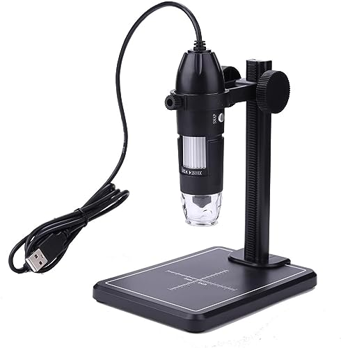 Image of Tobo USB Digital Microscope, 50X-1000X Magnification Handheld Digital Microscope Compatible with Android Devices, Adjustable Stand, 8 LED Lights, Portable Microscope Camera for Adults, KidsTD-588IM.