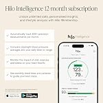Hilo 24/7 Wearable Blood Pressure Monitor Bracelet de l'appareil médical sans manche cliniquement validé App Insights & Étapes IP68 15-Day Batterie Incl. 12-Month Abonnement