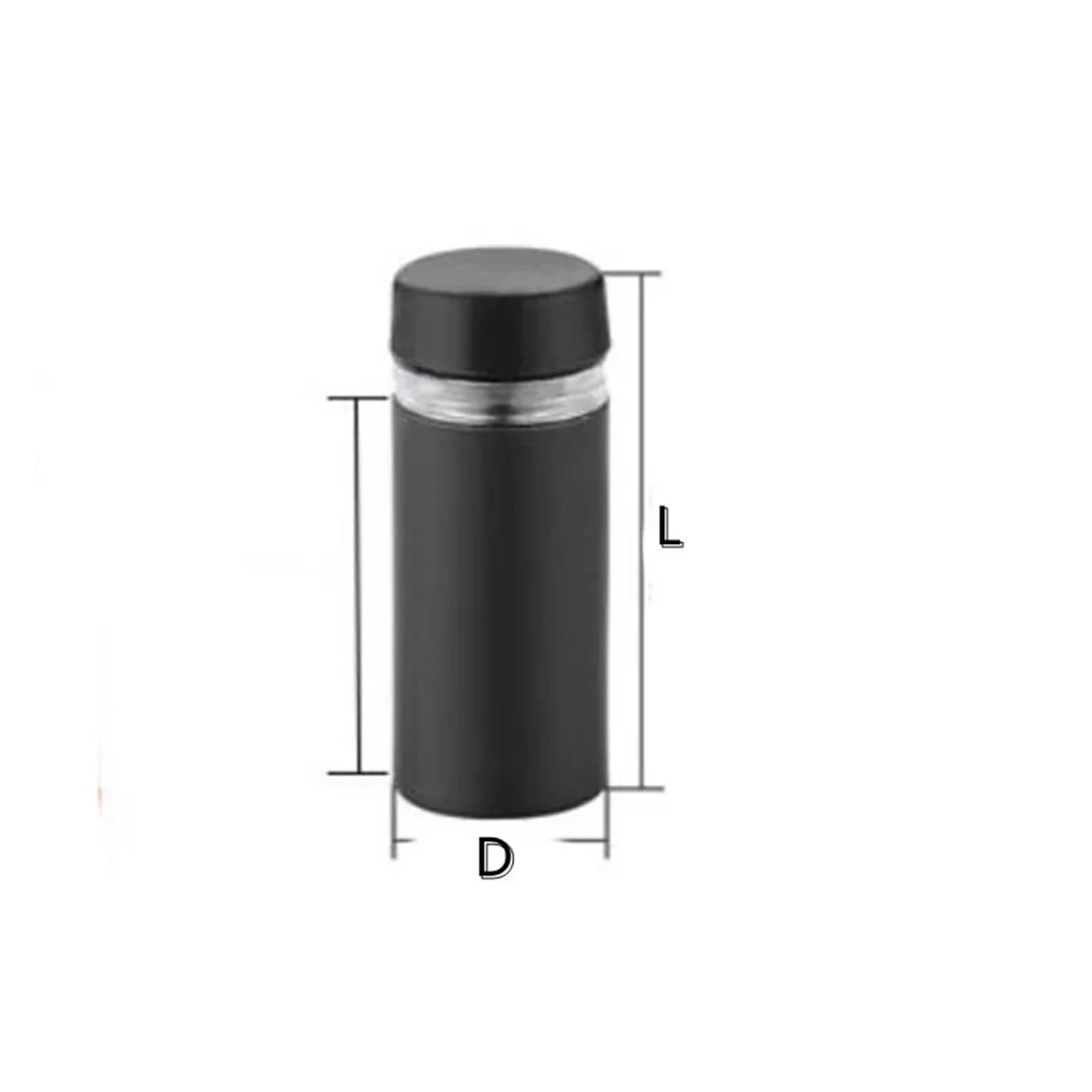 Fijaciones para separadores， 10 piezas de fijaciones de separación, tornillos de acero inoxidable for carteles publicitarios, pernos, soportes for clavos publicitarios, tornillos de montaje(Schwarz,19