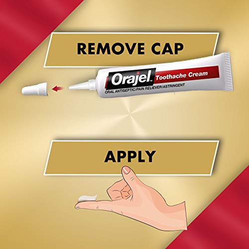 Orajel 4X For Toothache & Gum Pain: Severe Cream Tube 0.33Oz- From #1 Oral Pain Relief Brand #TOP3