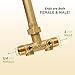 Professional Boshart Industries PLUMB eeze Tank Installation Kit with Brass Union Tank Tee, Water Well Pressure Tank Fits Most Tanks Up to 16”, No Lead, Handle Cover Color May Vary