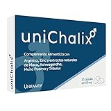 UNICHALIX - Suplemento Masculino - Potencia y Energía con Maca Andina, Ashwagandha y Tribulus Terrestris - 20 Cápsulas para Hombre Vigor y Rendimiento - Made in Italy, 100% Natural