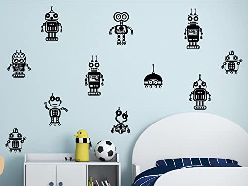 8 Robots Vinilos Decorativos para Habitaciones Infantiles miniatura 4