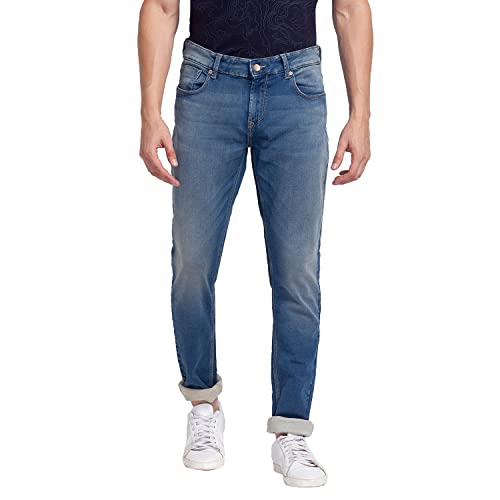 Image of Spykar Men's Slim Fit Low Rise Casual Jeans