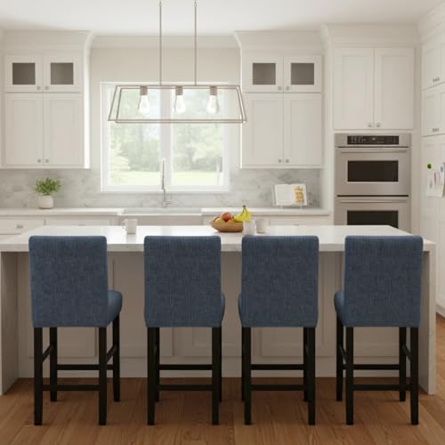 Image of Bar Stool Covers Counter Chair Slipcovers Set of 4,Color 01