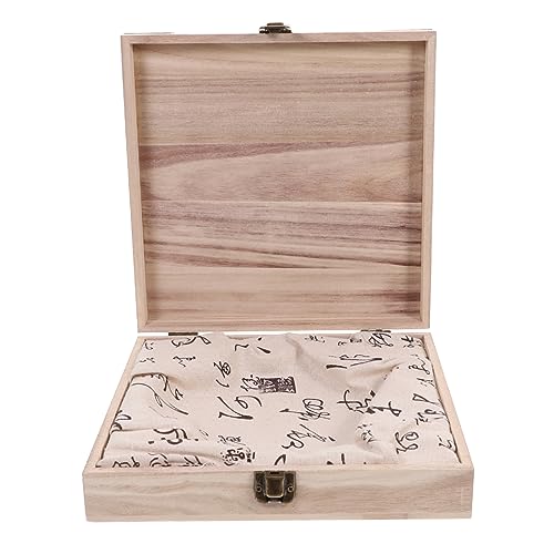 OUNONA 1PC Tea Box for PU Tea Cake Design Natural Material and Giving
