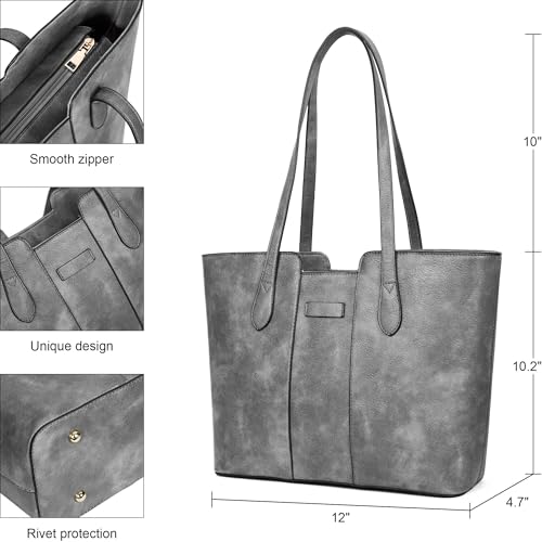 Image of ToLFE Tote Bags for Women Purses and Handbags Top Handle Satchel PU Leather Shoulder Hobo Bags | Top Handle