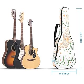 Housse de transport étanche pour guitare avec bandoulière réglable Motif ethnique Fleurs, Multicolore 05, 42.9×16.9×4.7… - Les Beatles, Paul McCartney, John Lennon, RIngo Starr, George Harrison Housse de transport étanche pour guitare avec bandoulière réglable Motif ethnique Fleurs, Multicolore 05, 42.9x16.9x4.7… – Image 5