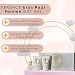 Versace Eros Pour Femme Perfume for Women Travel Mini Gift Set- EDP, Shower Gel, Body Lotion - Image 5