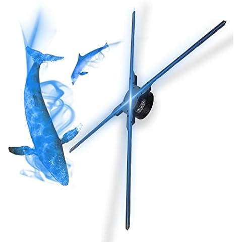 DOEL 3D Hologram Fan Projector, 39.4in High-Resolution Holographic Video Projector, Advertising Display Fan with WIFI, 1024 LED Beads & Bluetooth Speaker Supported Cover