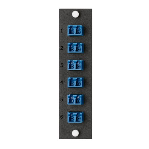 Manchon céramique zircone Leviton 5F100-12Z adaptateur LC Duplex noir
