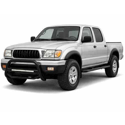 Image of Black Horse Max Beacon Bull Bar No skid plate Black Compatible with 1998-2004 Toyota Tacoma-MAB-TOB4701B