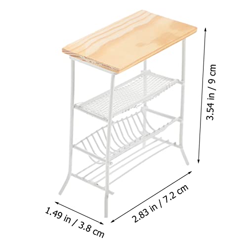 Abaodam 2 Peças Quarto Cozinha Casa Rack Decoração Para Crianças Decoração Minúscula Para Modelo Em