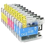 ✅ Contenu de l'emballage: Le lot de cartouches d'encre de remplacement pour Brother lc-123xl comprend 3X LC123XL Cyan, 3X LC123XL Magenta, 3X LC123XL Jaune.