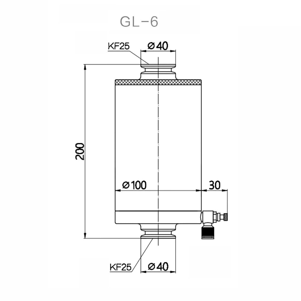 Toplionace GL-6 ölnebelabscheider für Vakuumpumpen, Mechanischer ölnebelabscheider für Drehschieberpumpen, KF25 Ein- und Auslass, Gehäuse Aus Aluminiumlegierung