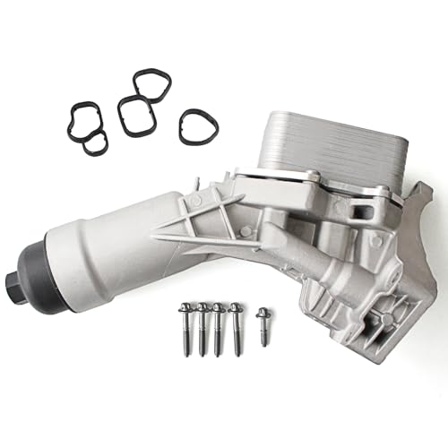 AUCERAMIC 11428580415 Aluminum Engine Oil Filter Housing Assembly Fit for BMW 230i 330e 330i 430i 530i X3 X4 Z4 G01 G20 G23 G30 G42 G43 G45 G60 2018-2025 2.0L L4 Replace# 11428580414 11428651710