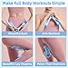 Kegel Pelvic Floor Trainer for Women with Counter , Inner Thigh Muscle Master Exercise Devices, Leg Strengthener Workout Exerciser Equipment for Home Use (Blue)