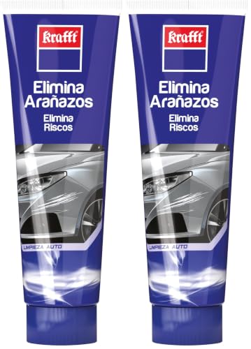 Krafft Quita Arañazos Coche –Rayaduras, Restos de Pintura y Manchas –150ml (Paquete de 2)