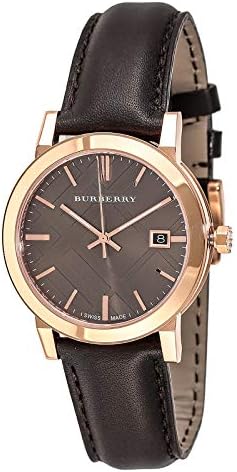 Burberry Men's Dial Leather Band Watch - BU9011, Analog, Swiss