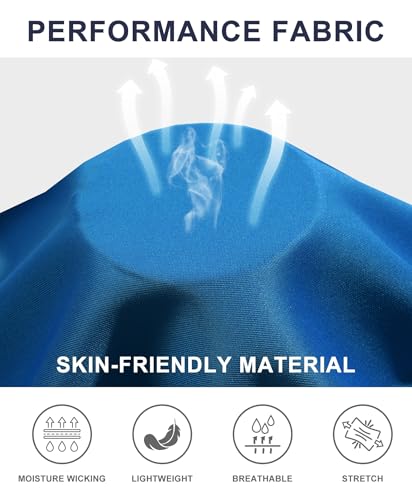 Little Donkey Andy Women's Running Tracksuit Set 2 Piece Sweatsuit Outfits Long Sleeve Zip Up Lounge Jogger Set with Zipper Pocket (Sky-Blue L)