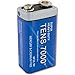 TENS 7000 TA9050-I All Purpose Long Lasting 9-Volt Heavy Duty Battery, Pack of 10