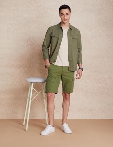 Image of Amazon Brand - Symbol Men's Cotton Cargo Regular Fit Shorts | Casual Chinos