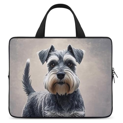 Housse ordinateur 13 pouces Schnauzer pochette PC Mac