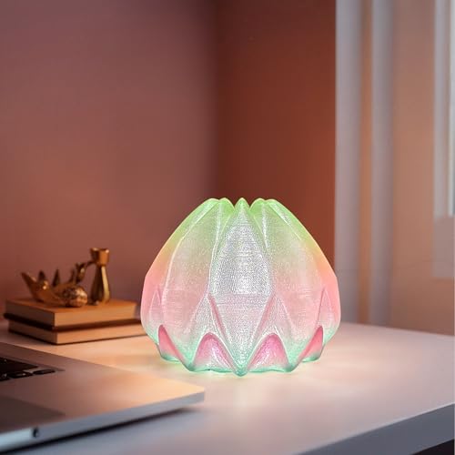 Image of iSANMATE PETG Filament 1.75mm, Transparent Gillter 3D Printer Filament, Vivid Clear Rainbow PETG, Dimensional Accuracy ±0.02mm, 1kg Spool-Strawberry Sweetie