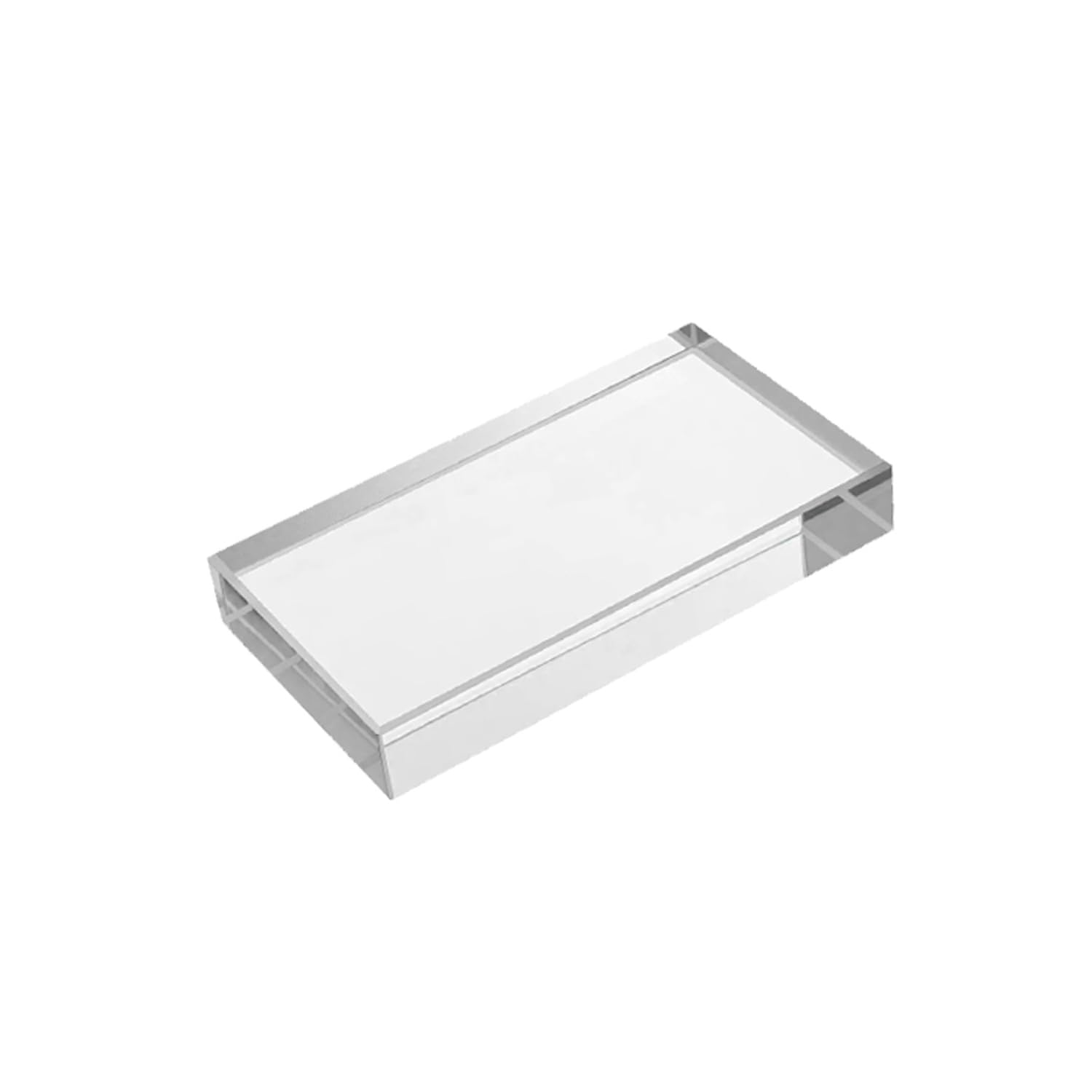 King Mariot Medical Equipments 1 Unit | Rectangular Glass Block | Dimensions: 115x65x18mm | Clear Glass for Optimal Light Transmission