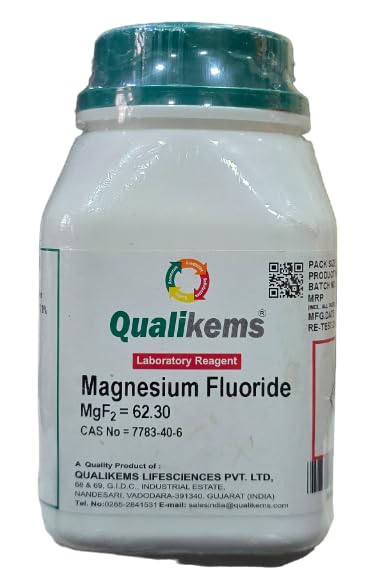 QUALIKEMS Magnesium Fluoride 500GM CAS NO =7783-40-6 (Lab use only) (B0D3XPM8YN) Amazon Price History, Amazon Price Tracker