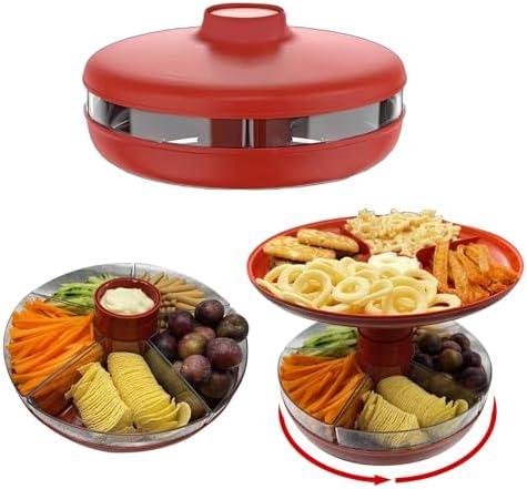 Rotating Serving Tray with Lid,11