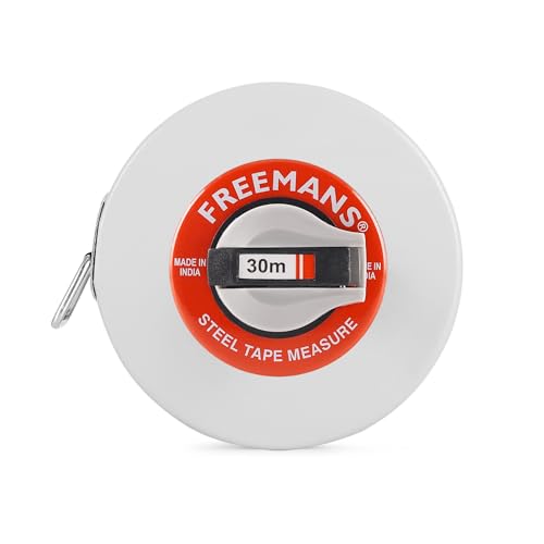 Cinta métrica FREEMANS 30 m x 13 mm acero plástico miniatura 6