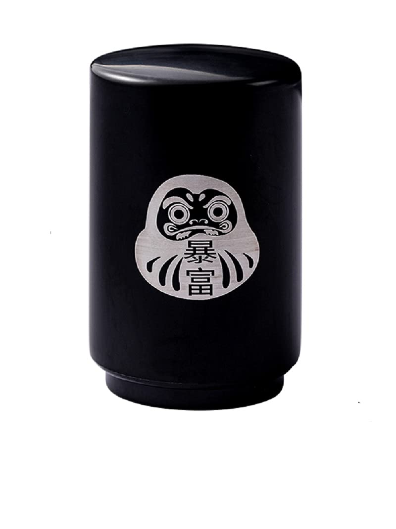 Press automatic bottle opener, stainless steel bottle opener, beer bottle opener, beer press automatic bottle opener (2021 new version ) (Black dharma pattern)