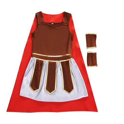 Costume de gladiateur pour femme avec accessoires de centurion romain