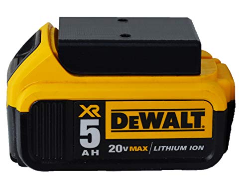 Dewalt 20V Max Battery Holder - Wall Mount and Protective Cover (4-Pack Black)