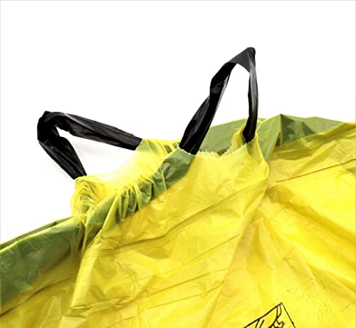 5 Rollen Gelber Sack, Gelbe Säcke mit praktischem Zugband, 90 Liter, 15µ - Wertstoffsack