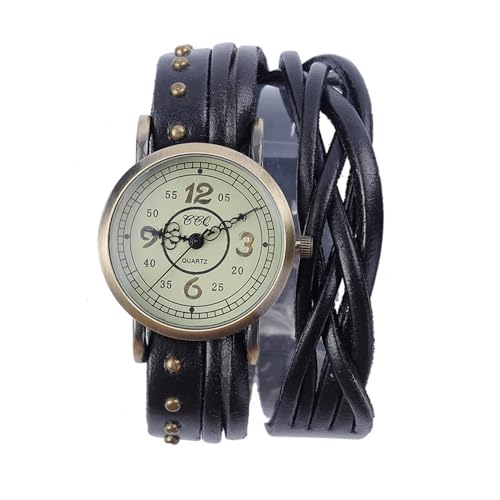 MINILUJIA Leather Wrap Watch