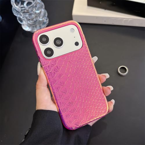 Étui en cuir iPhone 13 Pro rigide de luxe rouge pour un style unique