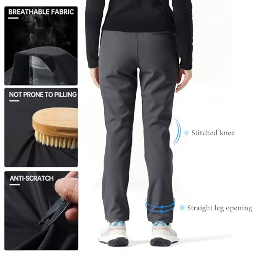 Tectop Women's Waterproof Hiking Pants with Pockets for Camping Trekking