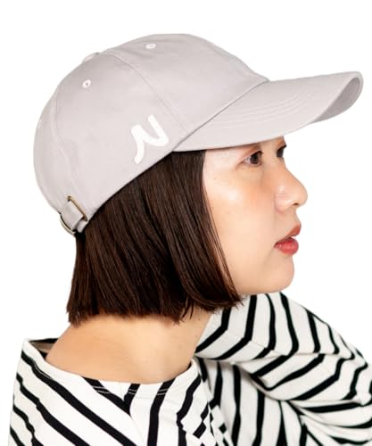 [ナコタ] スタンダード バイザー ロゴキャップ メンズ レディース 帽子 ベースボールキャップ 深め UV コットン 大きめ 大きいサイズ 春 夏 キャンプ アウトドア L/ディープ(頭囲55～58cm) グレー